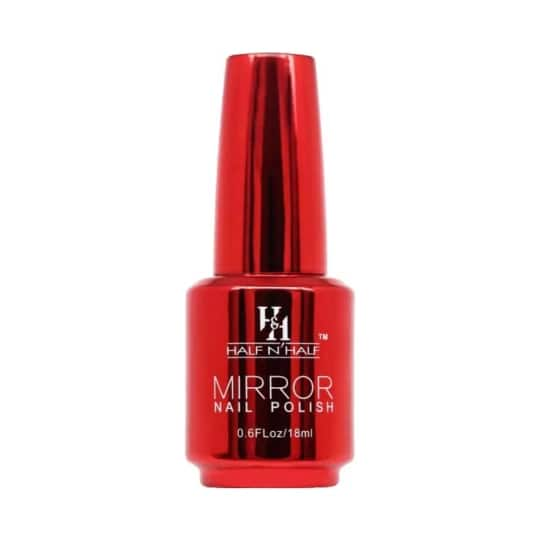 Half N Half Mirror Nail Polish - Dark Red (18ml)