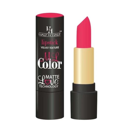 Half N Half Velvet Matte Texture My Colour Lipstick - 18 Neon Pink (3.8g)