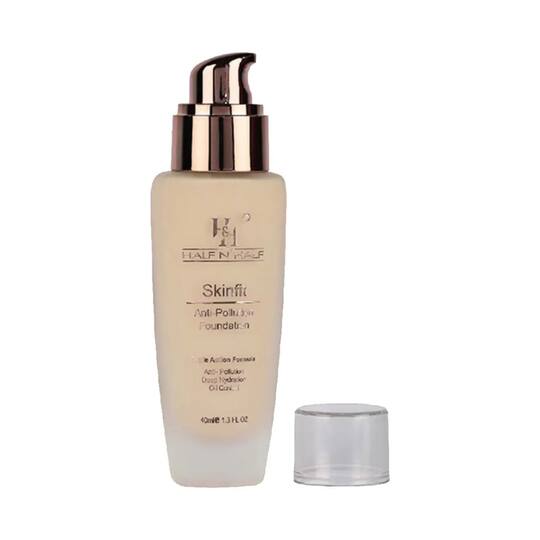 Half N Half Skin Fit Anti-Pollution Foundation - 01 White Ivory (40ml)