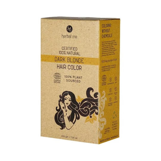 Herbal Me Certified Natural Henna Hair Color - Dark Blonde (200g)