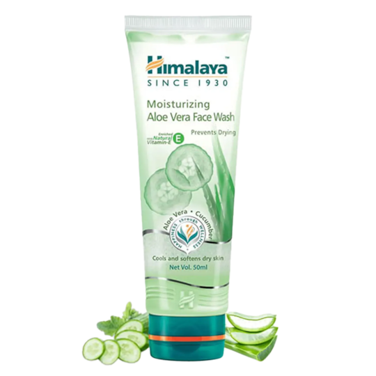 Himalaya Moisturizing Aloe Vera Face Wash (50 ml)