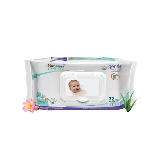 Himalaya Gentle Baby Wipes (72Pcs)