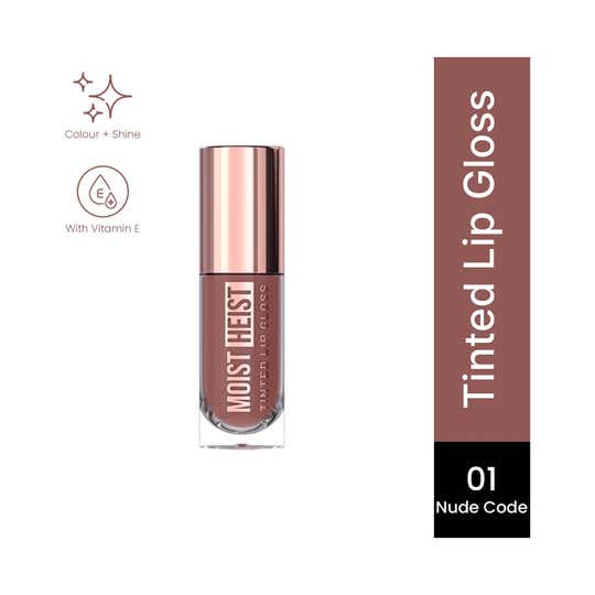 Swiss Beauty Moist Heist Tinted Lip Gloss Color+ Shine - 1 Nude Code (4.8 g)