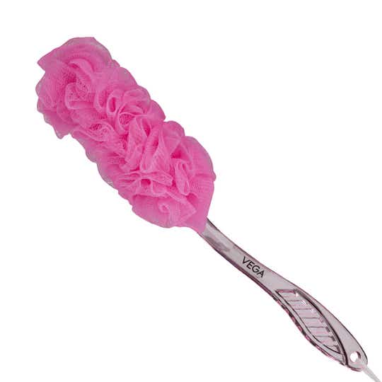 VEGA Luxury Long Handle Bath Brush for Men & Women Body Scrubber for Dead Skin Exfoliator (BA-1/2N)