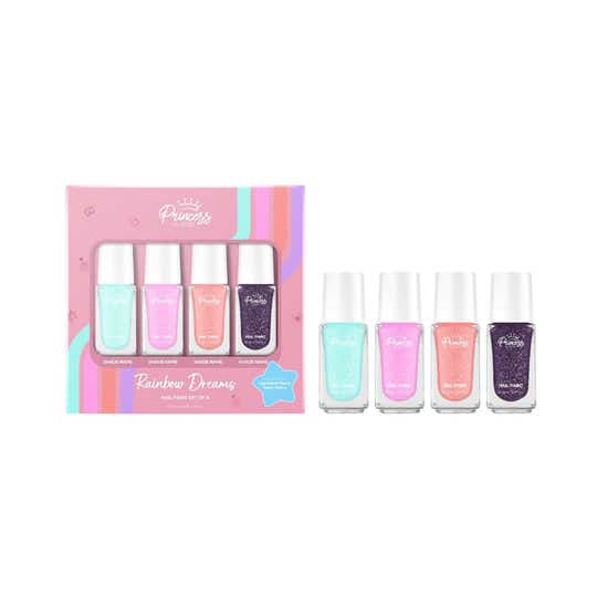 Princess By Renee Born To Sparkle Nail Paint Set for Kids & Preteens (4 pcs)