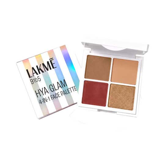 Lakme 9To5 Hya Glam 4-In-1 Face Palette With Hyaluronic Acid - Rich Deep (16.2 g)