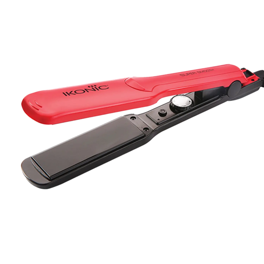 Ikonic Professional Super Smooth Hair Straightener (Red)