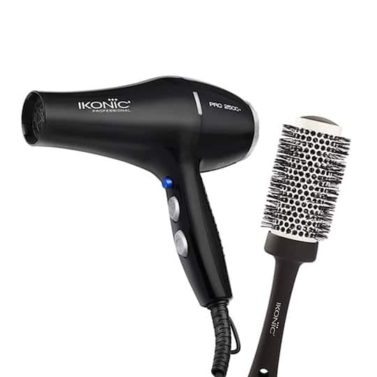 Ikonic Professional 2500+ Pro Hair Dryer and BDB 43 Blow Dry Brush Combo