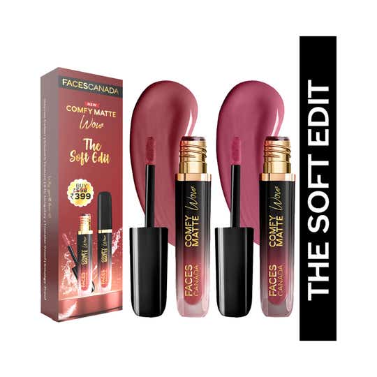 Faces Canada Wow Liquid Lipstick Set - The Soft Edit (2 pcs)