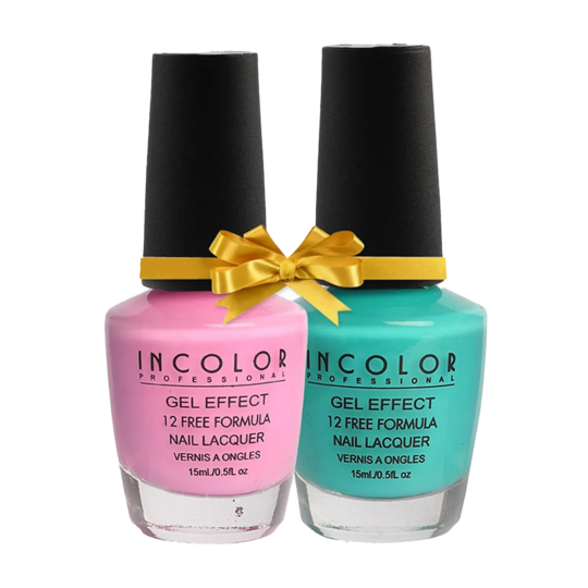 Incolor Gel Effect Matte Nail Enamel Combo (100+78) (2Pcs)