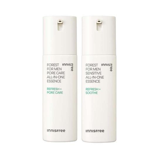Innisfree Forest Pore Care All-in-one Essence (100 ml) & Sensitive All-in-one Essence (100 ml) Combo
