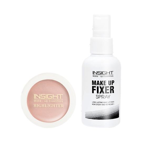 Insight Cosmetics Highlighter and Makeup Fixer Spray combo