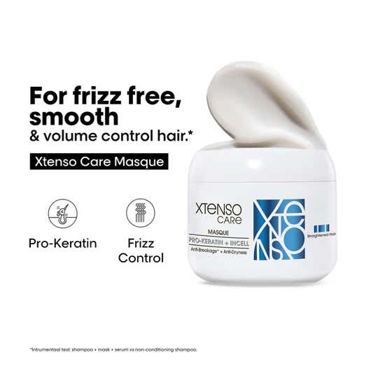 L'OREAL PROFESSIONNEL Xtenso Care Masque For Frizz-Free, Smooth & Manageable Hair (196 g)