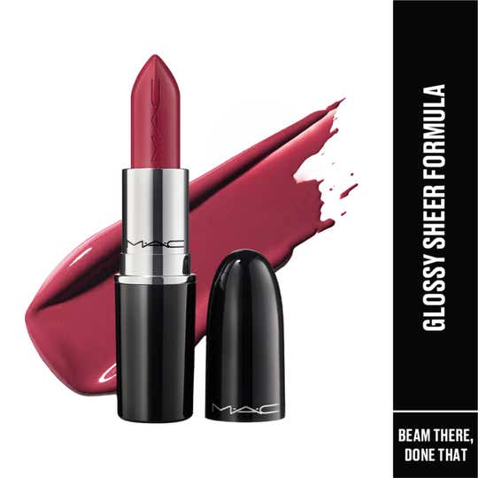 M.A.C Lustreglass Sheer-Shine Lipstick - Beam There, Done That (3 g)
