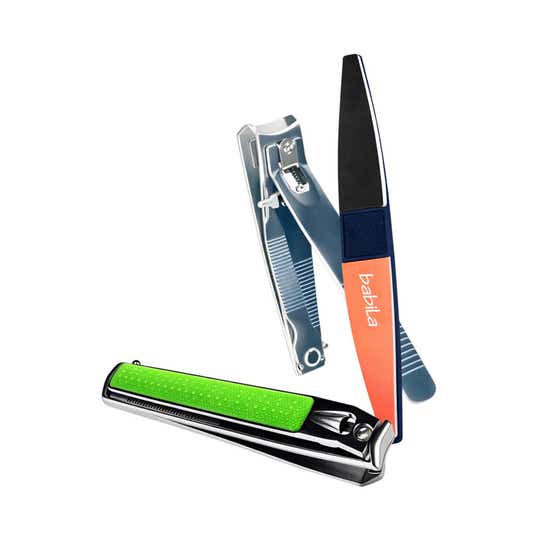 Babila Set of Large Nail Clipper & Nail Buffer NCB-V021 (2 pcs)