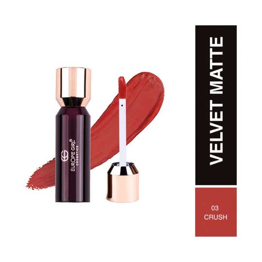 Europe Girl Velvet Matte Liquid Lipstick - Crush 03 (3.5 g)