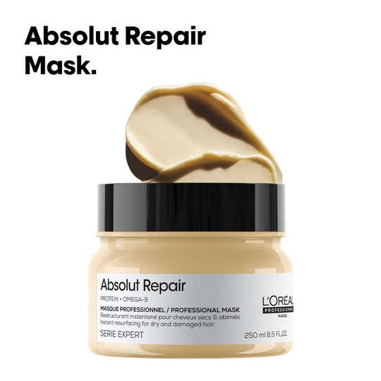 L'OREAL PROFESSIONNEL Absolut Repair Mask For Dry and Damaged Hair with Protein & Omega 9 (250 ml)
