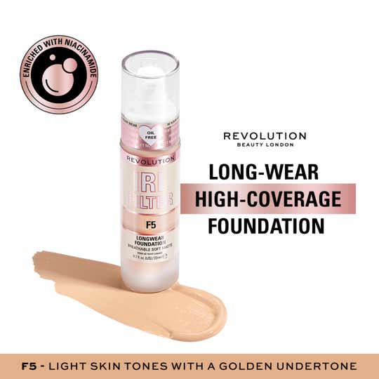 Makeup Revolution Irl Filter Longwear Foundation - F5 (23ml)