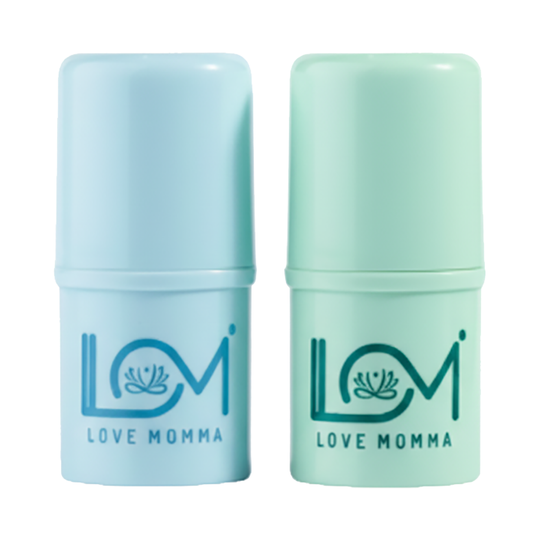 Love Momma Super Rich Lip Balm Combo Free Macramé Pouch - Lavender & Basil (2 pcs)