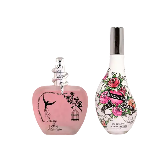 Jeanne Arthes Combo Set : Amore Mio I Love You, Love Generation Rock Eau de Parfum (2 pcs)