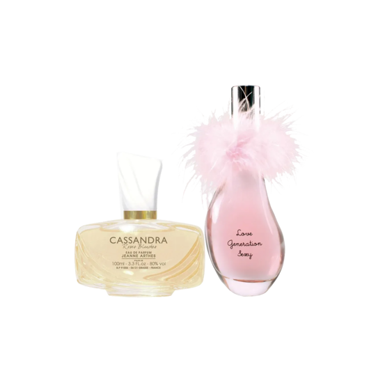 Jeanne Arthes Combo Set : Cassandra Roses Blanches, Love Generation Sexy Eau de Parfum (2 pcs)