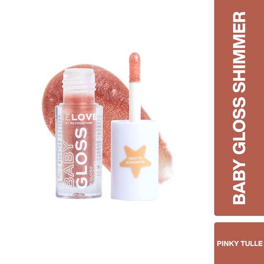 Makeup Revolution Relove Baby Gloss Shimmer - Pinky Tulle (1.8 ml)