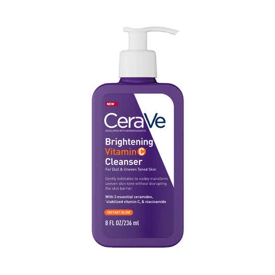 CeraVe Brightening Vitamin C Face Wash For Dull & Uneven Skin, Reduces Dark Spots (236 ml)