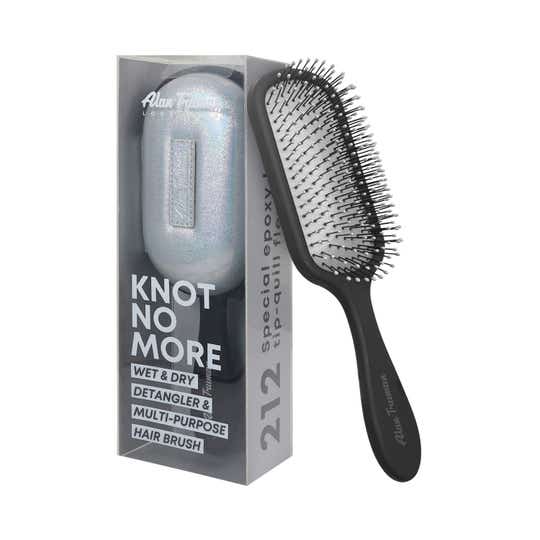 Alan Truman Knot No More Detangling & Hair Care Brush - Silver