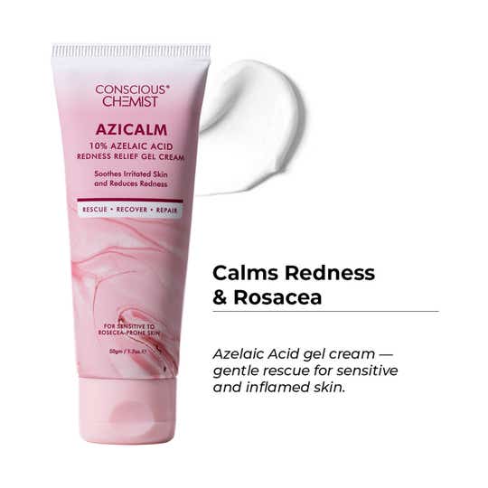 Conscious Chemist 10% Azelaic Acid Gel Cream For Redness Relief & Acne Treatment (50gm)
