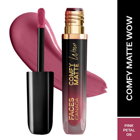 Faces Canada Comfy Matte Wow Liquid Lipstick - Nude Nectar 08 (3.8 ml)