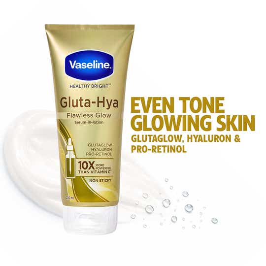 Vaseline Gluta-Hya, Flawless Glow Lotion, with Glutaglow Technology, Moisturizer, (200ml)
