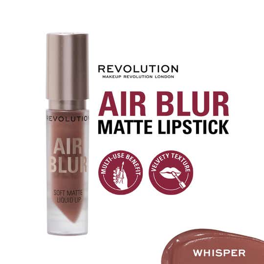 Makeup Revolution Air Blur Matte Liquid Lipstick - Whisper (3.5 ml)