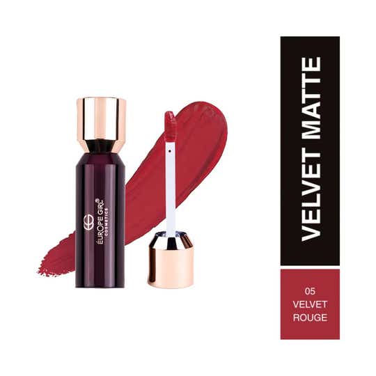 Europe Girl Velvet Matte Liquid Lipstick - Velvet Rouge 05 (3.5 g)
