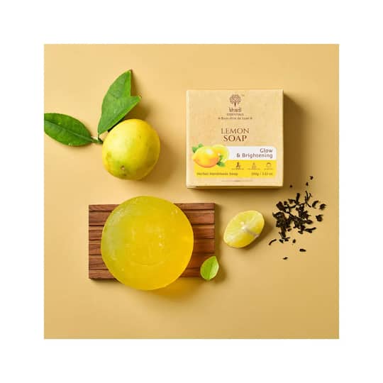 Khadi Essentials Lemon Herbal Handmade Soap (100g)