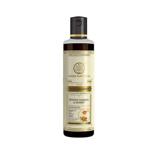 Khadi Natural Woody Sandal & Honey Hair Cleanser (210ml)
