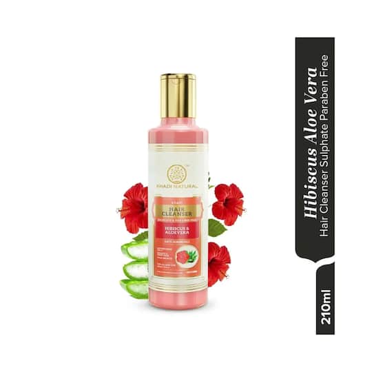 Khadi Natural Hibiscus & Aloe Vera Hair Cleanser (210ml)