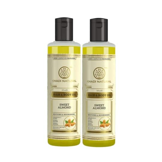 Khadi Natural Sweet Almond Hair Oil (210ml)