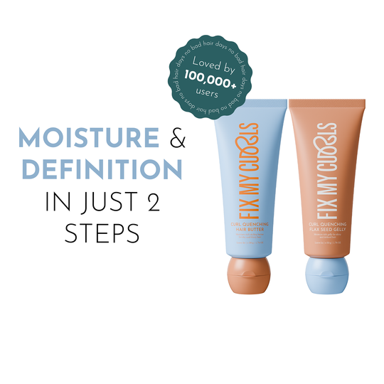 Fix My Curls Curl Quenching Moisture Styling Duo For Curly And Wavy Hair (2 Pcs, 50 g Each)