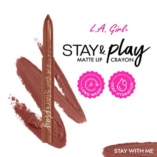 L.A. Girl Stay and Play Matte Lip Crayon - Stay With Me (1.4 g)