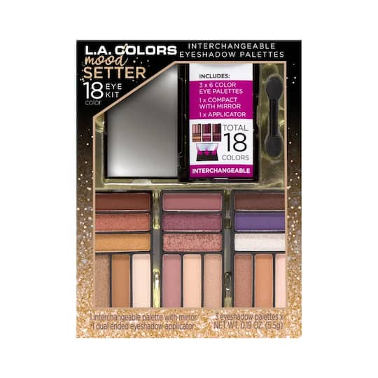 L.A. Colors 18 Color Moodsetter Eyeshadow Palette - Amazed (16.5g)