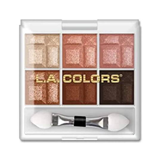 L.A. Colors 6 Color Eyeshadow Palette - Earthy (4g)