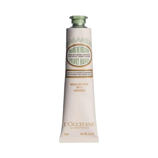 L'occitane Almond SPF 15 Soin Des Mains JeunesseVelvet Hands - (75ml)