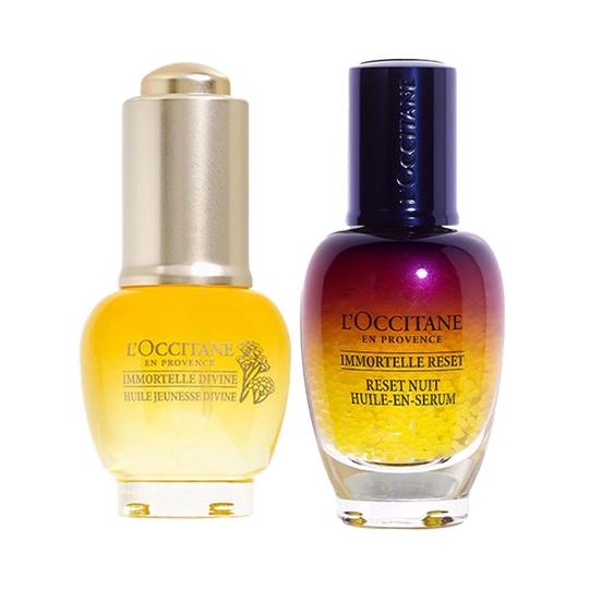 L'Occitane Immortelle Radiance Renewal Duo - Divine Youth Oil & Reset Huile-En-Serum