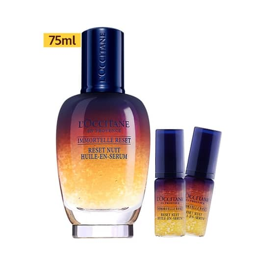 L'Occitane Immortelle Reset Discovery Duo (2 x 5 ml) and (75 ml) Combo