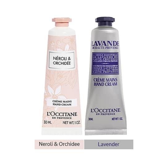 L'Occitane Bloom & Calm Hand Care Duo - Neroli & Orchidee and Lavender Hand Cream