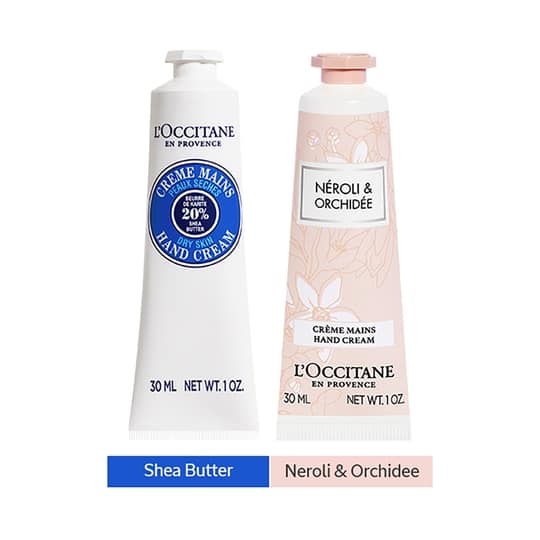 L'Occitane Shea Butter Indulgence Hand Cream Duo - Shea Butter and Neroli & Orchidee Hand Cream