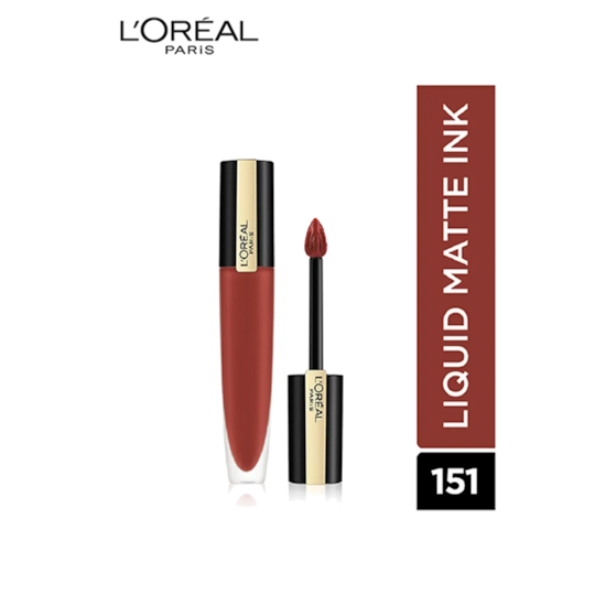 L'Oreal Paris Rouge Signature Matte Liquid Lipstick, 151 I Insist (7 g)
