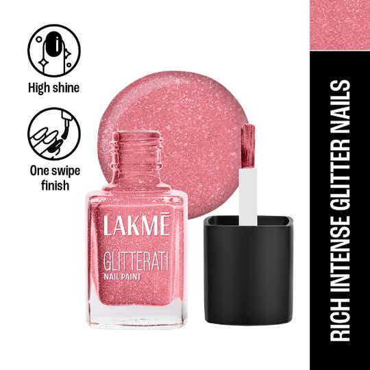 Lakme Glitterati Collection Nail Paint for High Glam - Princess (12 ml)