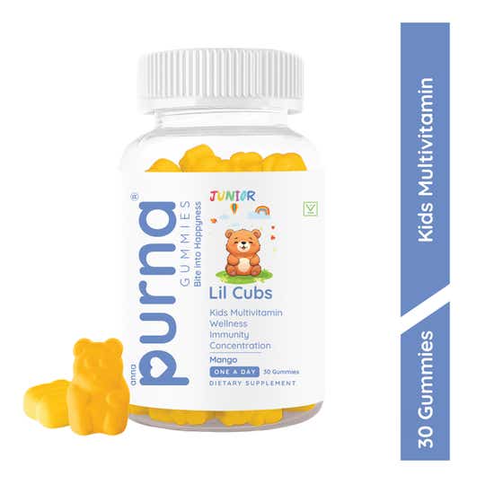 Purna Gummies Kids Multivitamin Gummies for Growth Immunity and Health (30 pcs)
