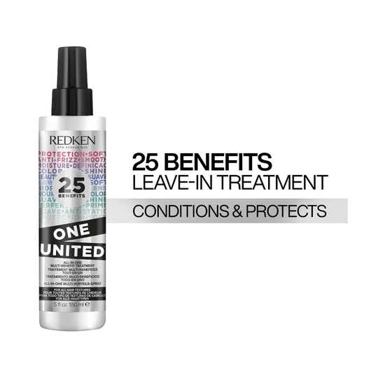 REDKEN One United 25 Benefit Leave-In Treatment,Detangles, Controls Frizz & Adds Shine (150 ml)